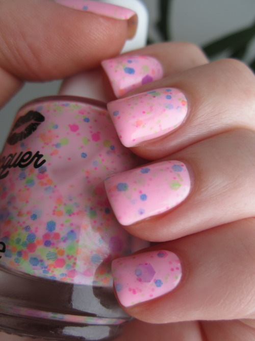 Lush Lacquer's I Lost My Marbles. This is an extremely cute colour, and it went on much better 