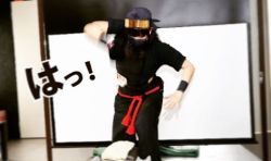 瓦割り 忍者 #Kunoichi #Ninja #忍者 #秋葉原#Follow