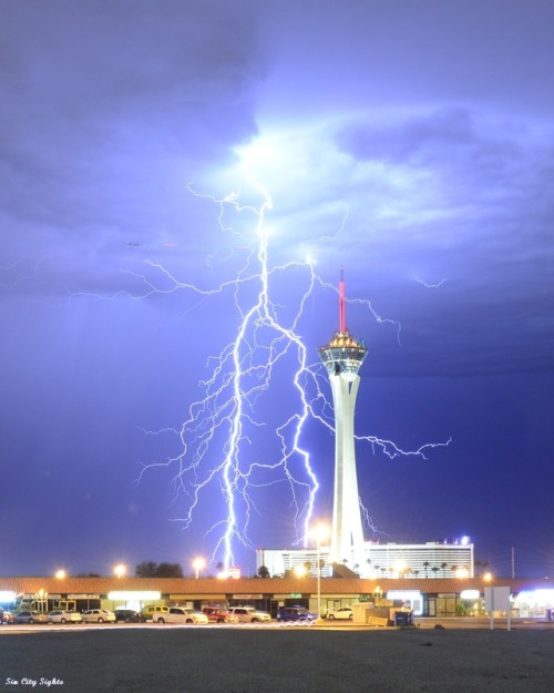 sin-city-sights:I’m sure everyone that lives here in Vegas knows we had one hell of a lightning storm blow through the west side last night. I was taking the dog for her walk when I saw the lightning off to the west. Just as we got back to the house