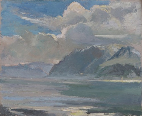 Lac Léman, Haut-Lac, Lake LémanGeneva -  Ami-Ferdinand Duplain , 1944-56.Swiss, 1