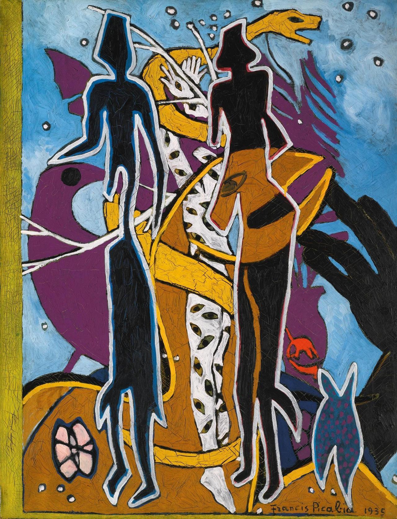 theegoist:Francis Picabia (French, 1879-1953) - Au Thé Tre, oil on canvas, 117.00