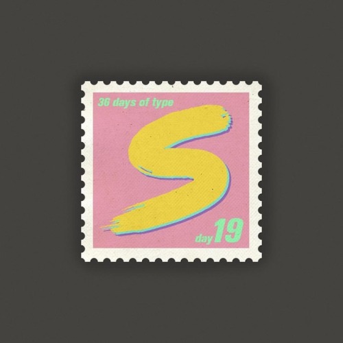 S for @36daysoftype #36daysoftype04 #36days_s typeface by @signalnoise