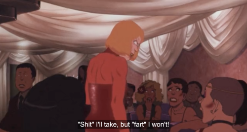 Original subtitles: "Shit" I'll take, but "fart" I won't!