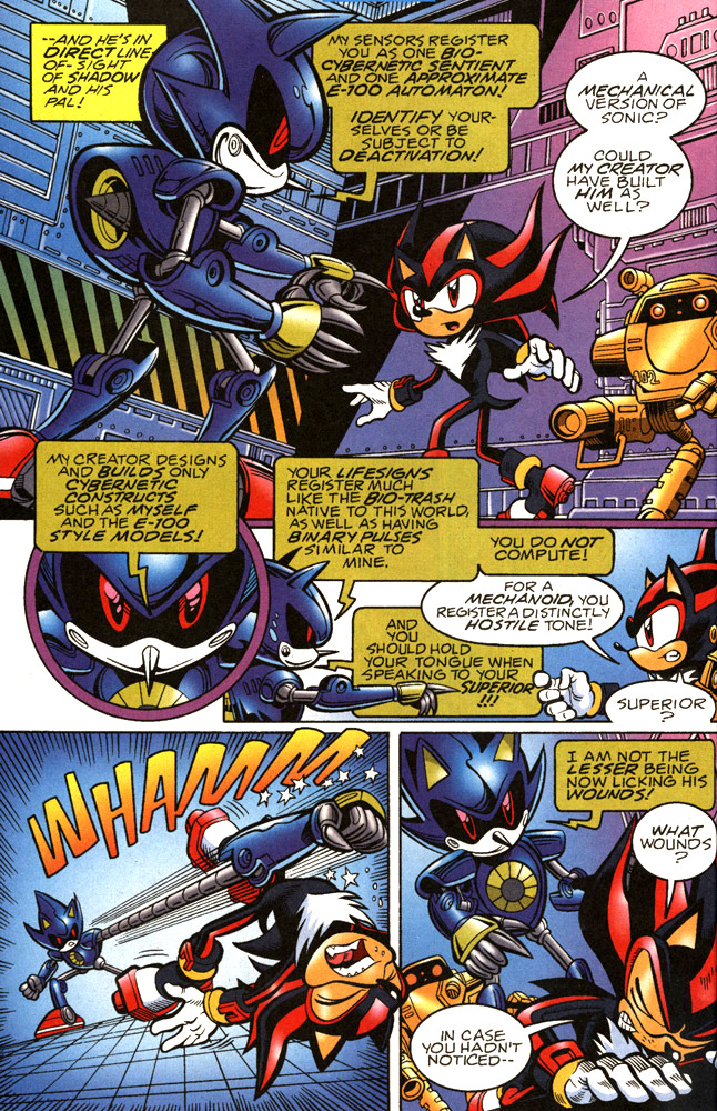 sonic vs metal sonic comic