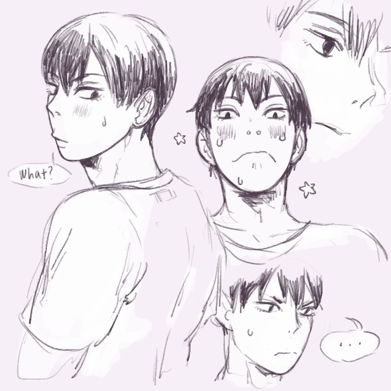 milkbois:i got a little too excited sketching kageyama lmfaolast post for tonight~