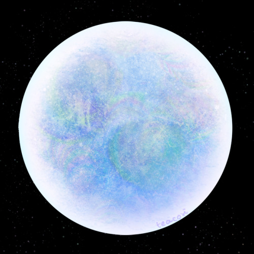 teacosi: ive been drawing some make-believe planets/moonsmostly based on jupiter and its moons