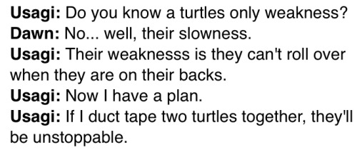 Some Incorrect Quotes Featuring Leo, Usagi, And Dawn