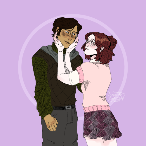 Coloured Comm For @fangirlanxiety74 Of Her Oc And Ted!! :3