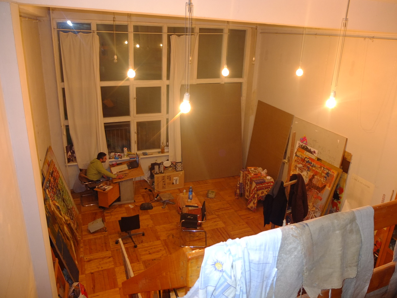 Communist-Era Artist’s Studio, Yerevan This space is in a building near central Yerevan that was built as live-in artist studios near the end of the Soviet era. Last year my friend Vahag purchased this place and moved his studio here. It is pretty...