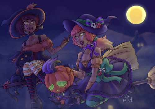 This is the full piece of Bewitching Nidalee, Bewitching Qiyana and Pumpkin Prince Amumu for #samhai