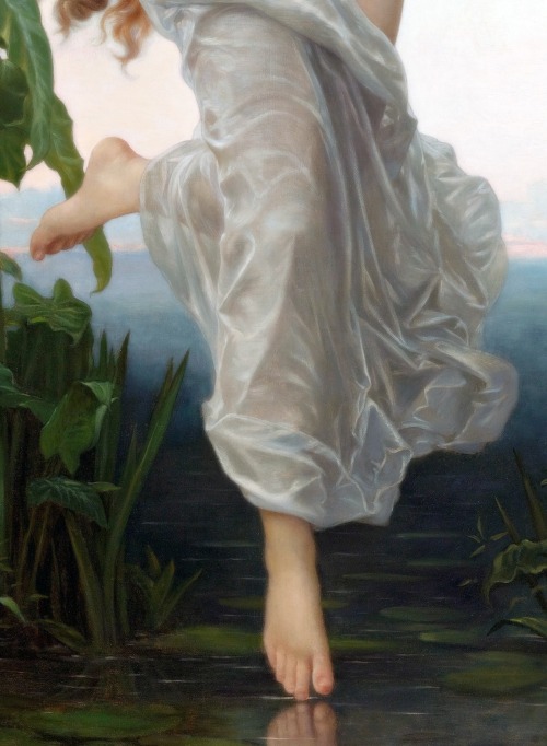 sadnessdollart: L’Aurore (Reduction), Details. by William-Adolphe Bouguereau (1825–1905)