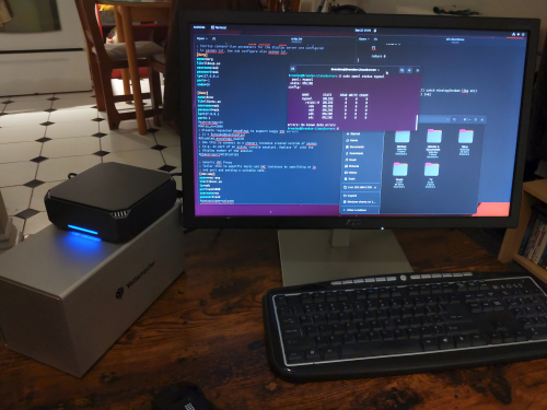Me setting up my own zpool.