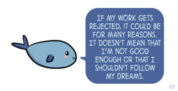 positivedoodles:  [drawing of a blue fish