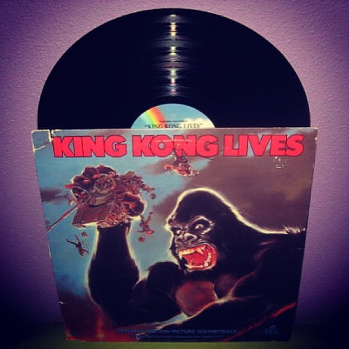 justcoolrecords:  Great cover art on this one #vinyl #records #soundtrack #80s #scifi #kingkong 