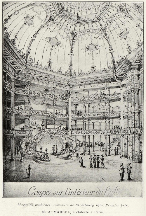 The staircase hall for a department store, Strasbourg