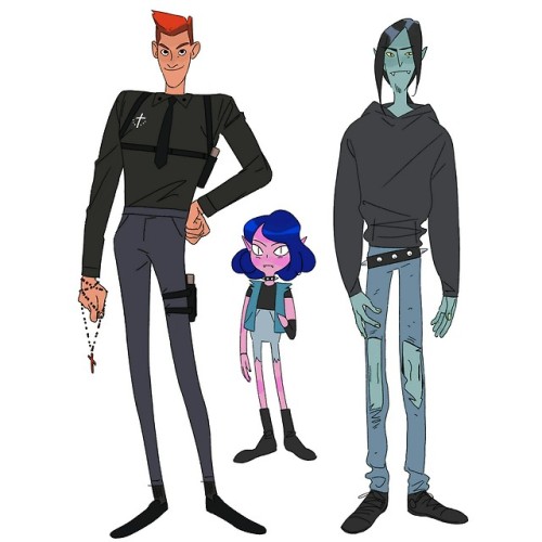 Character design! :DA hunter and two vampires~