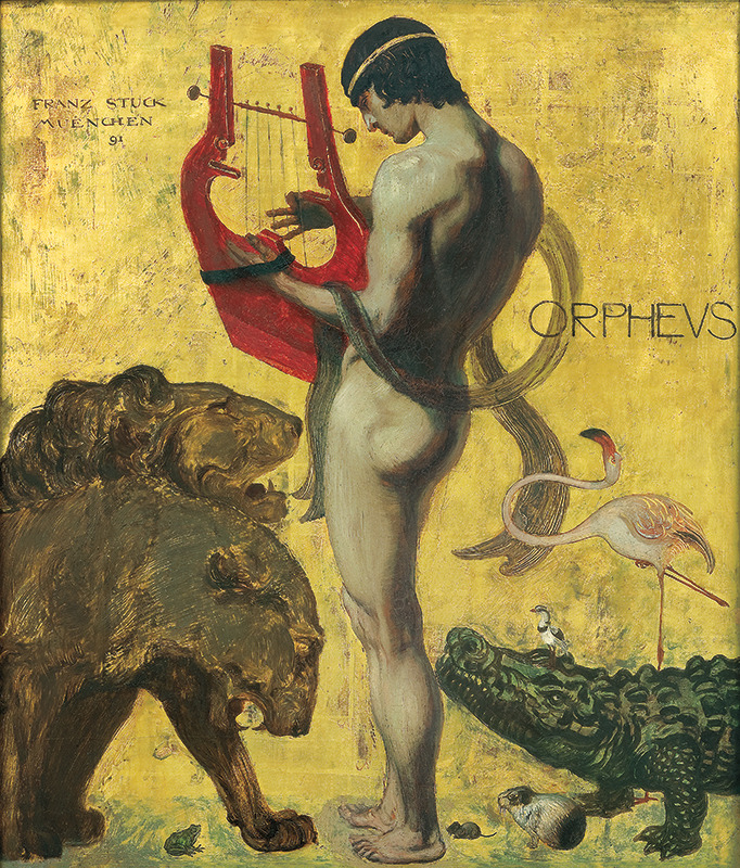 la-catharsis:Franz von Stuck - Orpheus (1891)