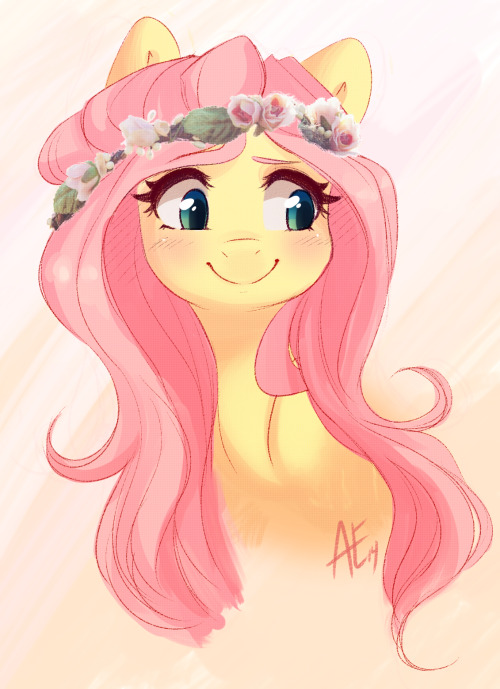 spittfireart:  i JUST HAD TO DOODLE YELLOW QUIET WITH A FLOWER CROWN DON’T ASK ME WHY  <3