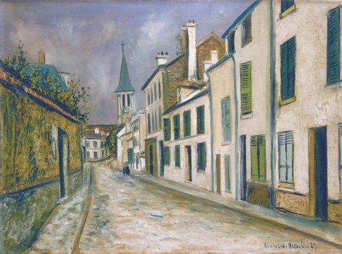 Rue à Stains, Maurice Utrillo, 1926, Minneapolis Institute of Art: PaintingsSize: 23 x 31 in.