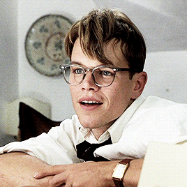 jack-twist: Matt Damon as Tom Ripley in The Talented Mr. Ripley (1999, dir. Anthony Minghella)