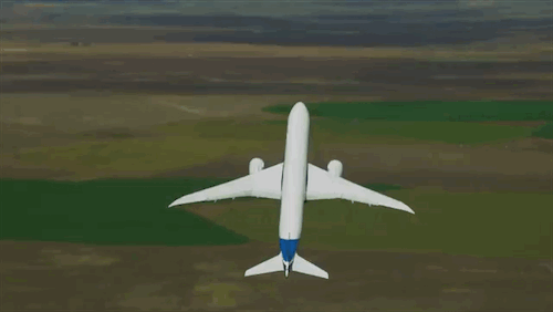 generalelectric:  The Boeing 787-9 Dreamliner, now powered by GE’s GEnx engines, shows off its acrobatics during a rehearsal for the 2014 Farnborough air show. GIFs courtesy of Boeing on YouTube. 