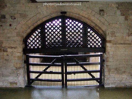 The sad ‘Traitors Gate’ where many entered the White Tower, including Sir Thomas More. p