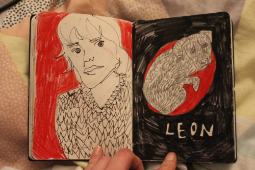 Iwetta and me, Iwetta and Leon, a6 notebook