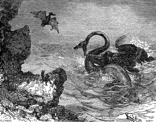magictransistor:  Édouard Riou, Voyage au centre de la Terre (Journey to the Center of the Earth), Jules Verne, 1864.