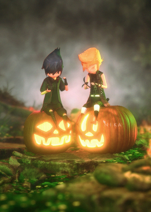 3deliciousdigital: Looks like Prompto isn’t particularly fond of ghosts… Not all import