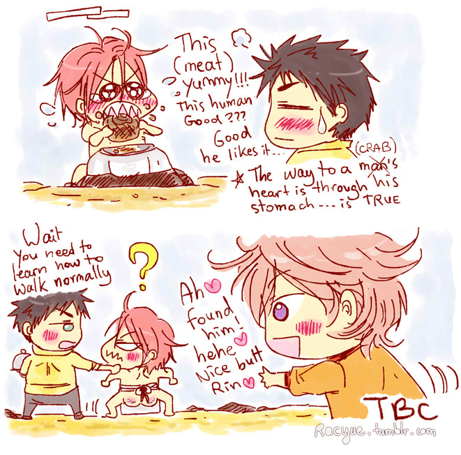 racyue:  The Little MerHaru-chan (part 8) ! Haru-chan found the best home he