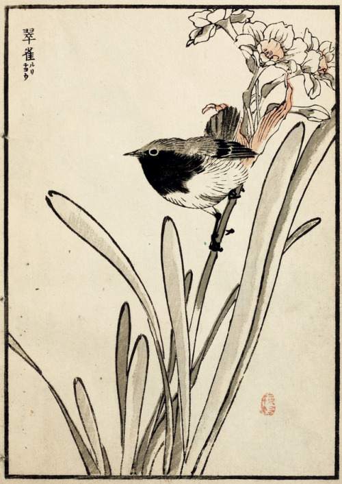 Kōno Bairei (1844-1895), “Bairei hyakucho gafu”, Vol. 1, 1881Source