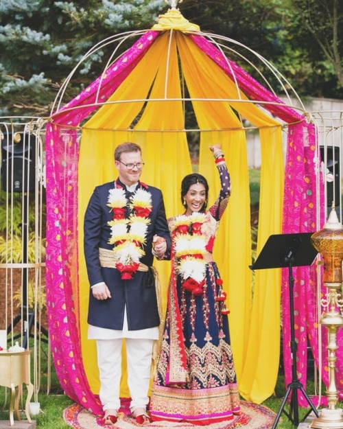 “My father-in-law was building the mandap for us, but we were not actually doing the full Hind