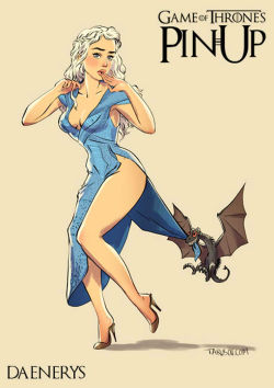 elegantdirtyporn:  The women of Game of Thrones as pin-ups by Andrew Tarusov.There are many more to be found on the internet if your favorite ins’t here,