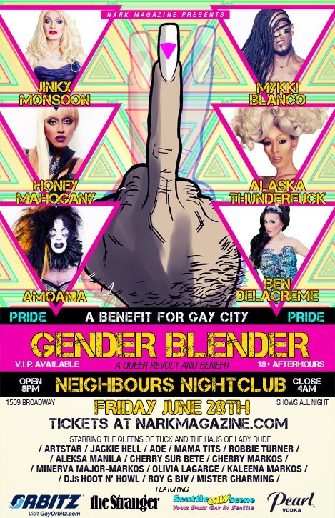 narkmagazine:  Seattle Pride 6.28  I can&rsquo;t go, but you humans should!