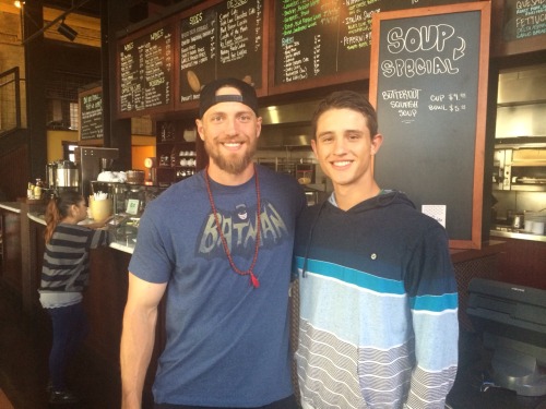 So guess who met Hunter Pence from the San Francisco Giants? #giants