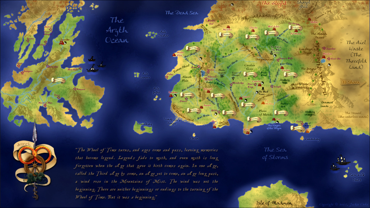 Wheel Of Time Map Multifandom Antisocialist — Wheel Of Time Wallpaper, Full Map