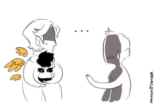 prinzik:  Headcanon that Cas was only affectionate with Gabriel (X) 