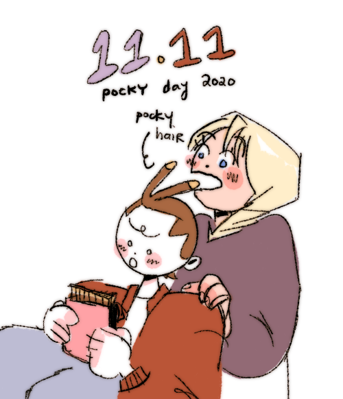 pocky day with pocky-haired apollo and a hungry klavier :•)