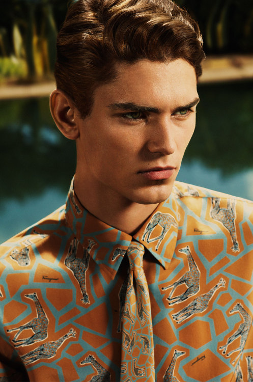 justdropithere:Arthur Gosse by Mert & Marcus - Salvatore Ferragamo Spring/Summer 2015