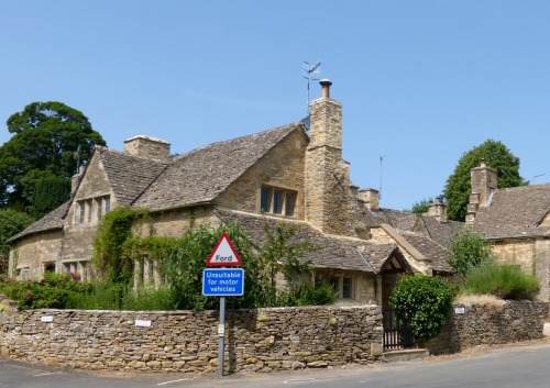 The little picturesque village of Upper Slaughter in Gloucester, England. It is famous for its beaut
