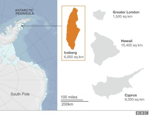 Giant iceberg splits from Antarctic - BBC NewsWhat is the significance of the calving?In and of itse