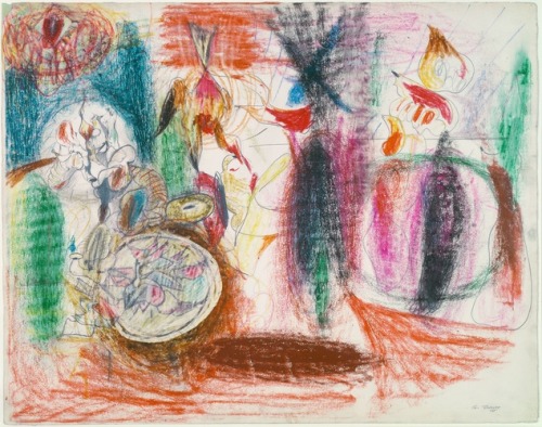arshile-gorky: Untitled, Arshile Gorky, 1943, Art Institute of Chicago: Prints and DrawingsIn July 1