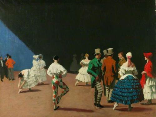 impressionism-art: Carnaval 1920 Laura Knight
