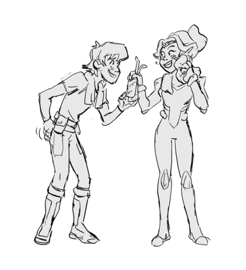 soupires:Allura teaching Keith some Altean combat stuff:-)