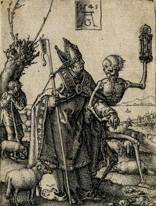 The Power of Death / Allegory of Original Sin and Death, 1541 (Engraving/Plate 7) ~ by Heinrich