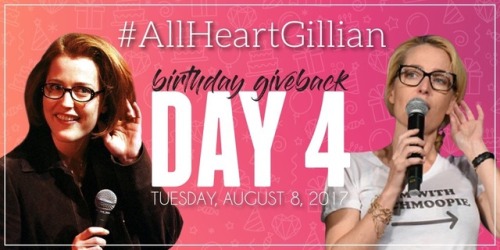 allheartgillian:Listen up! It’s Day 4 of @allheartgillian! Remember to share how you are givin