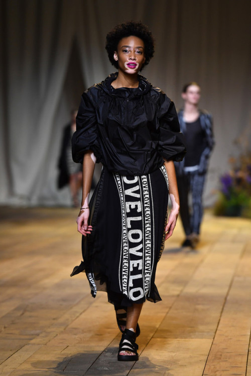 Winnie Harlow walks the runway during the H&M Studio show as part of the Paris Fashion Week on M