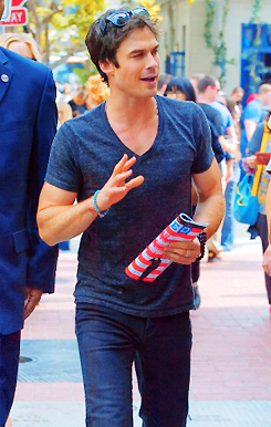 Ian Somerhalder out at San Diego Comic Con 2013