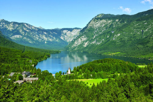 traveltoslovenia:LAKE BOHINJ - Slovenia’s largest lake lies in the Triglav National Park and is a ve