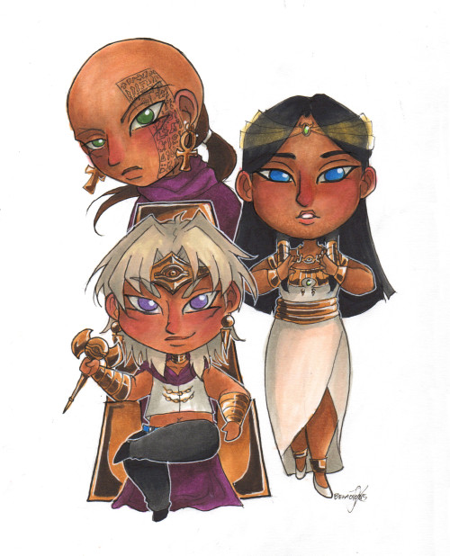 beamiessketchbook:  The Ishtar Babies from the beginning of my very first Livestream! Thanks everyone for coming to watch it was a lot of fun! Will def be doing more in the future!!